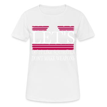 peace symbol birthday present present idea - Women's Breathable T-Shirt - white - Front - AI Model Female 172 dark (172cm)