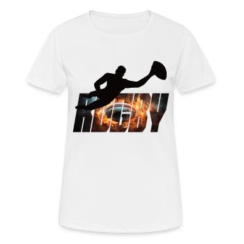 Rugby - Women's Breathable T-Shirt - white - Front - AI Model Female 172 dark (172cm)