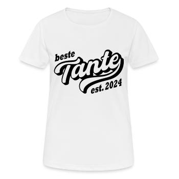 Beste Tante 2024 - Frauen T-Shirt atmungsaktiv - Weiß - Vorne - AI Model Female 172 dark (172cm)