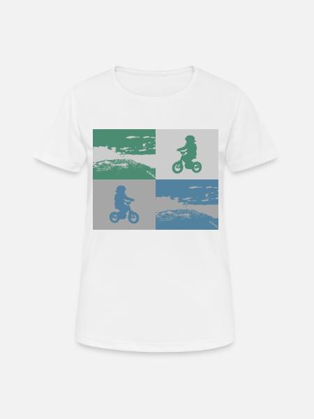 Junior Biker Pop Art metallic - Women's Breathable T-Shirt - white