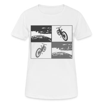 MTB Pop Art no BG - Women's Breathable T-Shirt - white - Front - AI Model Female 172 dark (172cm)