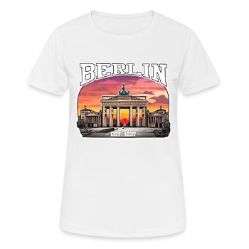 Berlin since 1237 (2) - Women's Breathable T-Shirt - white - Front - AI Model Female 172 dark (172cm)
