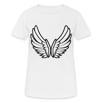 Angel Wings - Women's Breathable T-Shirt - white - Front - AI Model Female 172 dark (172cm)