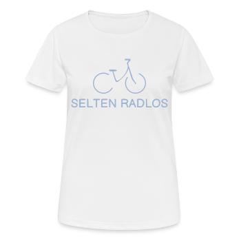 Selten ohne Rad - Frauen T-Shirt atmungsaktiv - Weiß - Vorne - AI Model Female 172 dark (172cm)
