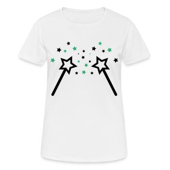 Baguette 002 - T-shirt respirant Femme - blanc - Devant - AI Model Female 172 dark (172cm)