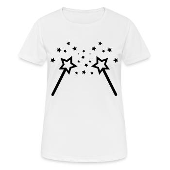 Baguette 02 - T-shirt respirant Femme - blanc - Devant - AI Model Female 172 dark (172cm)