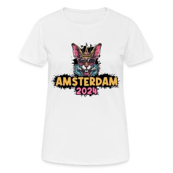 Amsterdam 2024 Bunny - Women's Breathable T-Shirt - white - Front - AI Model Female 172 dark (172cm)