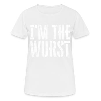 I'm The Wurst 3 - Frauen T-Shirt atmungsaktiv - Weiß - Vorne - AI Model Female 172 dark (172cm)