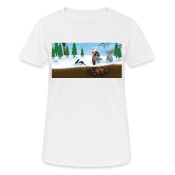 The Little Robber's Daughter - Women's Breathable T-Shirt - white - Front - AI Model Female 172 dark (172cm)