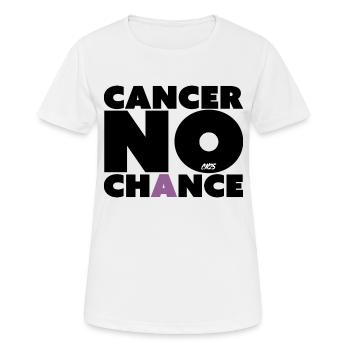 Cancer no chance - Women's Breathable T-Shirt - white - Front - AI Model Female 172 dark (172cm)