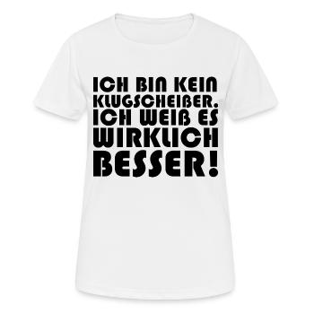 Dicton drôle image humour drôle idée cadeau - T-shirt respirant Femme - blanc - Devant - AI Model Female 172 dark (172cm)