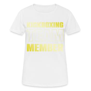 Kickboxing Team - Frauen T-Shirt atmungsaktiv - Weiß - Vorne - AI Model Female 172 dark (172cm)