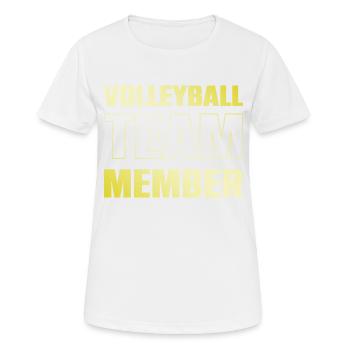 Volleyball Team - Frauen T-Shirt atmungsaktiv - Weiß - Vorne - AI Model Female 172 dark (172cm)