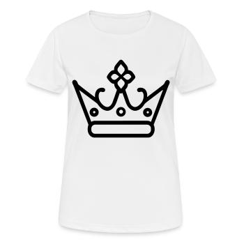 Diadem - Frauen T-Shirt atmungsaktiv - Weiß - Vorne - AI Model Female 172 dark (172cm)