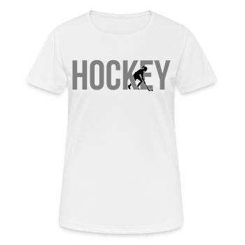 Hockey Frauen Hockeyspielerin - Frauen T-Shirt atmungsaktiv - Weiß - Vorne - AI Model Female 172 dark (172cm)
