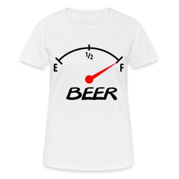 beer - Frauen T-Shirt atmungsaktiv - Weiß - Vorne - AI Model Female 172 dark (172cm)