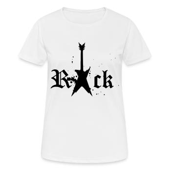 Rockstar - Frauen T-Shirt atmungsaktiv - Weiß - Vorne - AI Model Female 172 dark (172cm)
