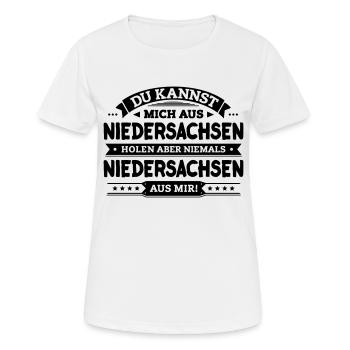Mein Niedersachsen - Frauen T-Shirt atmungsaktiv - Weiß - Vorne - AI Model Female 172 dark (172cm)