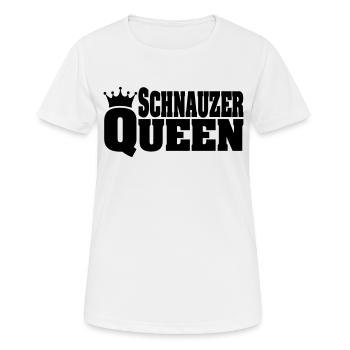 SCHNAUZER QUEEN - Women's Breathable T-Shirt - white - Front - AI Model Female 172 dark (172cm)
