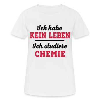 Chemie - Frauen T-Shirt atmungsaktiv - Weiß - Vorne - AI Model Female 172 dark (172cm)