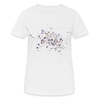 confetti - Women's Breathable T-Shirt - white - Front - AI Model Female 172 dark (172cm)
