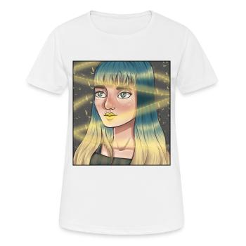 Star-studded hourglasses - Women's Breathable T-Shirt - white - Front - AI Model Female 172 dark (172cm)