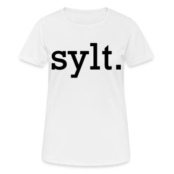Sylt. - T-shirt respirant Femme - blanc - Devant - AI Model Female 172 dark (172cm)
