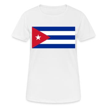 cuba - Women's Breathable T-Shirt - white - Front - AI Model Female 172 dark (172cm)