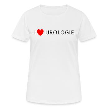 I love Urologie - T-shirt respirant Femme - blanc - Devant - AI Model Female 172 dark (172cm)
