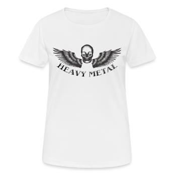 Heavy Metal - Frauen T-Shirt atmungsaktiv - Weiß - Vorne - AI Model Female 172 dark (172cm)