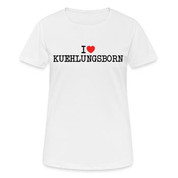 I love Kühlungsborn Ostsee Urlaub Andenken - Frauen T-Shirt atmungsaktiv - Weiß - Vorne - AI Model Female 172 dark (172cm)
