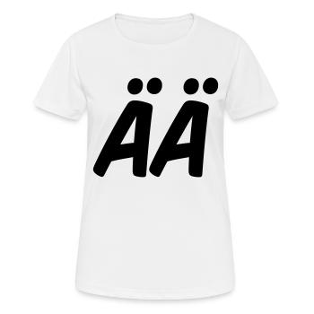 ÄÄ - T-shirt respirant Femme - blanc - Devant - AI Model Female 172 dark (172cm)