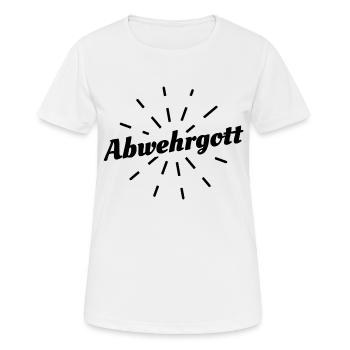 Défense dieu défenseur défense football - T-shirt respirant Femme - blanc - Devant - AI Model Female 172 dark (172cm)