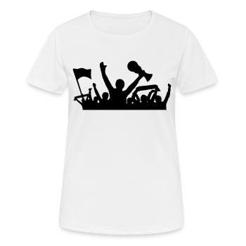 Fans Fussball Weltmeister - Frauen T-Shirt atmungsaktiv - Weiß - Vorne - AI Model Female 172 dark (172cm)