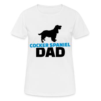 Cocker Spaniel - Frauen T-Shirt atmungsaktiv - Weiß - Vorne - AI Model Female 172 dark (172cm)