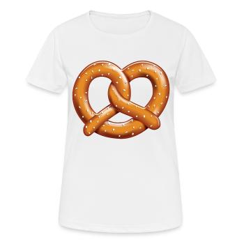 bretzel - T-shirt respirant Femme - blanc - Devant - AI Model Female 172 dark (172cm)