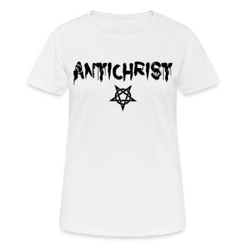 Antichrist - Lucifer - Frauen T-Shirt atmungsaktiv - Weiß - Vorne - AI Model Female 172 dark (172cm)