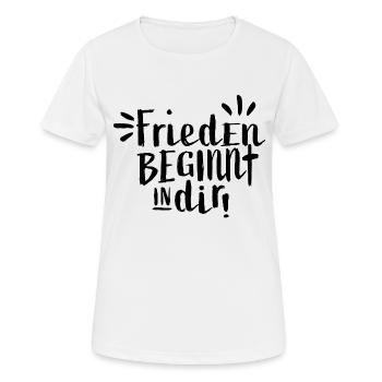 Selbstliebe - Frauen T-Shirt atmungsaktiv - Weiß - Vorne - AI Model Female 172 dark (172cm)
