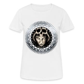 La biomécanique - T-shirt respirant Femme - blanc - Devant - AI Model Female 172 dark (172cm)