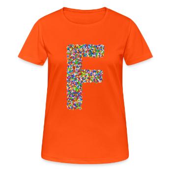 F - Women's Breathable T-Shirt - neon orange - Front - AI Model Female 172 dark (172cm)