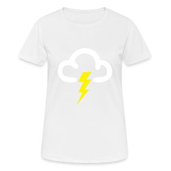 nuage d'orage - T-shirt respirant Femme - blanc - Devant - AI Model Female 172 dark (172cm)