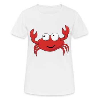 Krebs - Frauen T-Shirt atmungsaktiv - Weiß - Vorne - AI Model Female 172 dark (172cm)