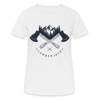 bois - T-shirt respirant Femme - blanc - Devant - AI Model Female 172 dark (172cm)