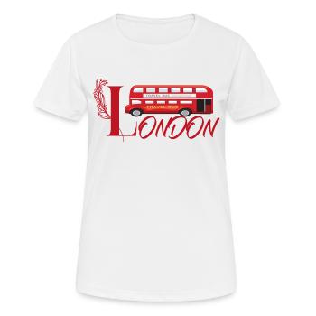 london - Women's Breathable T-Shirt - white - Front - AI Model Female 172 dark (172cm)