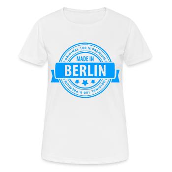 Made In Berlin - Women's Breathable T-Shirt - white - Front - AI Model Female 172 dark (172cm)