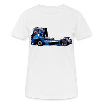 Rennwagen - Frauen T-Shirt atmungsaktiv - Weiß - Vorne - AI Model Female 172 dark (172cm)