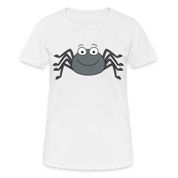 Spinne - Frauen T-Shirt atmungsaktiv - Weiß - Vorne - AI Model Female 172 dark (172cm)