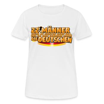 Deutschland Fußball Gewinner. - Frauen T-Shirt atmungsaktiv - Weiß - Vorne - AI Model Female 172 dark (172cm)