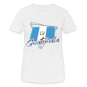 Guatemala - Frauen T-Shirt atmungsaktiv - Weiß - Vorne - AI Model Female 172 dark (172cm)