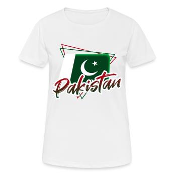 Pakistan - T-shirt respirant Femme - blanc - Devant - AI Model Female 172 dark (172cm)